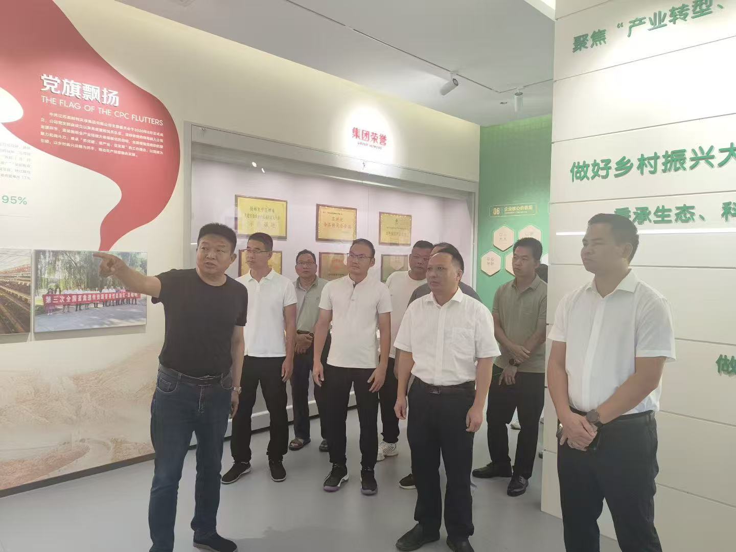 北海市銀海區領導一行考察高郵鴨集